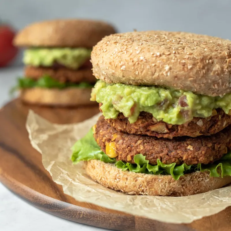 Smoky Vegan Chickpea Burgers
