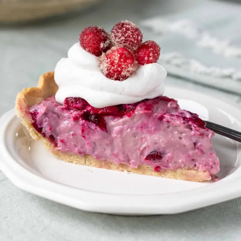 Cranberry Cream Pie (Vegan, Gluten-Free)
