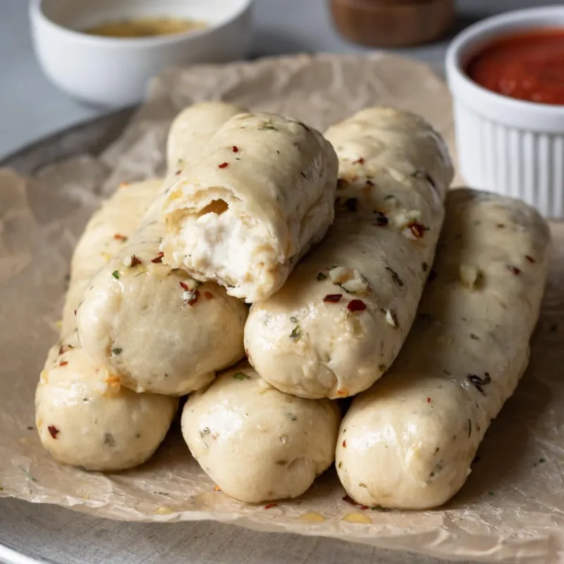 Cheese-Stuffed Vegan Breadsticks