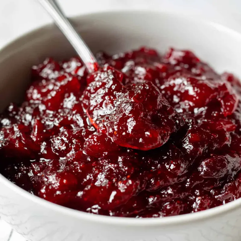 Vegan Cranberry Sauce (No Refined Sugar)