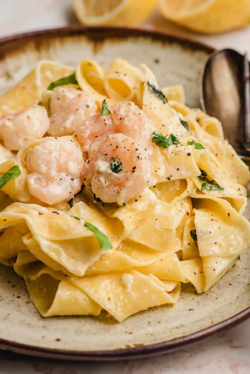 Creamy Shrimp Pappardelle