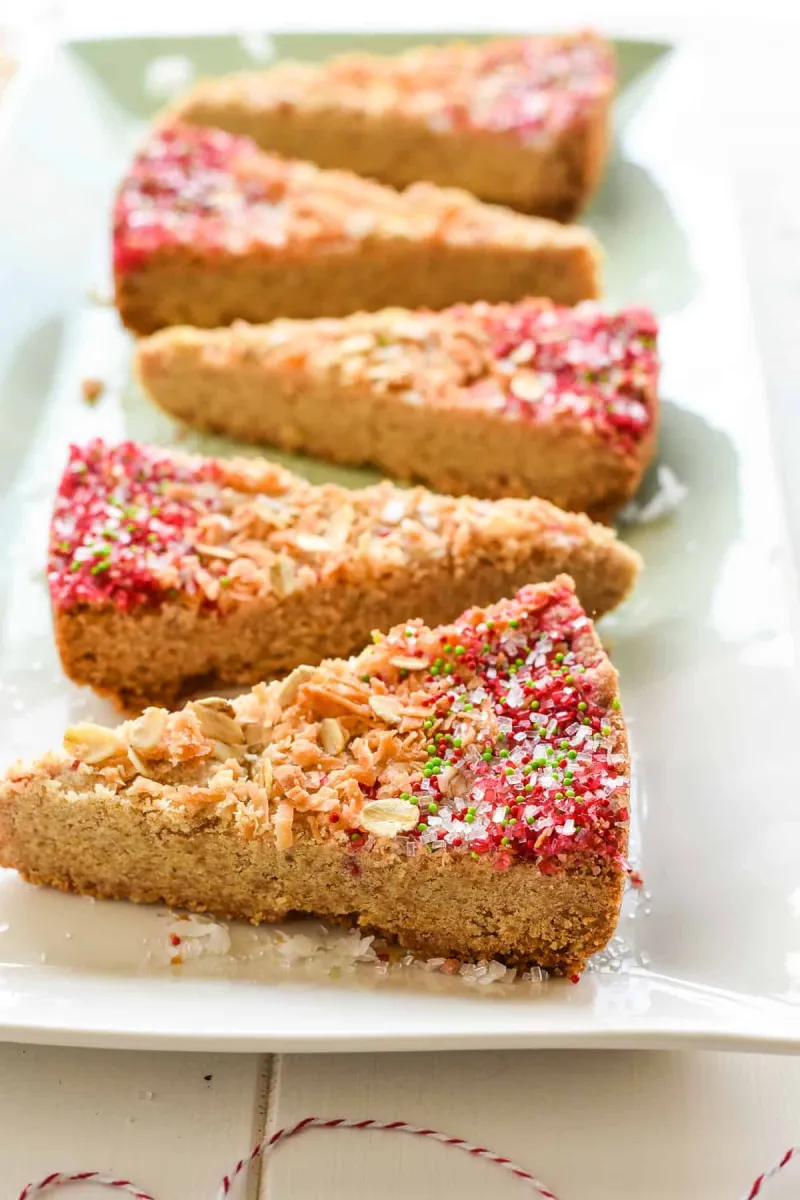 Toasted Coconut Shortbread Wedges