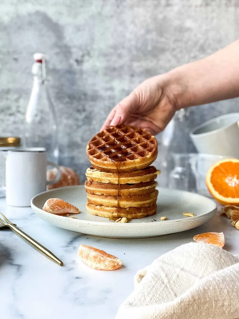 Chai Buttermilk Waffles Recipe