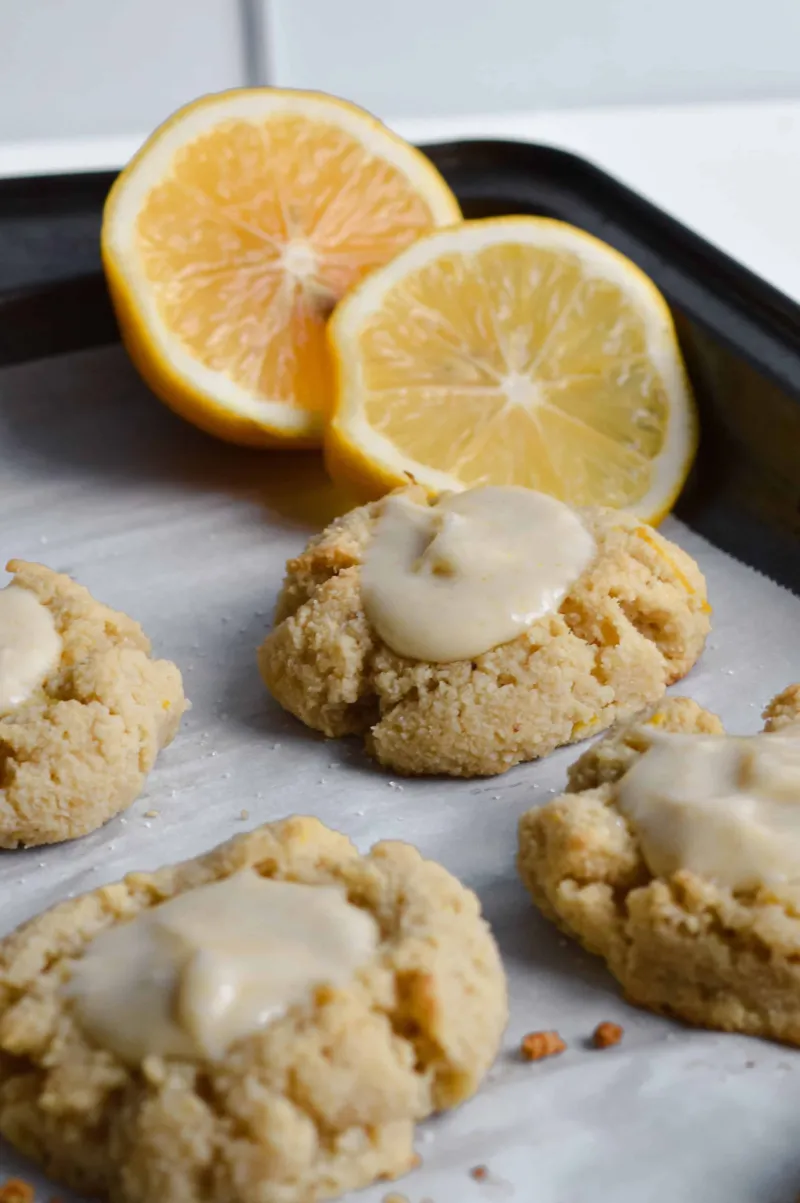 Paleo Lemon Thumbprint Cookies
