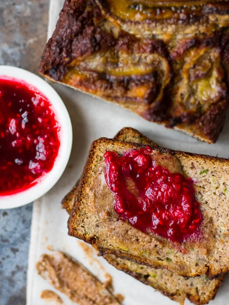 Grain Free Zucchini Banana Bread