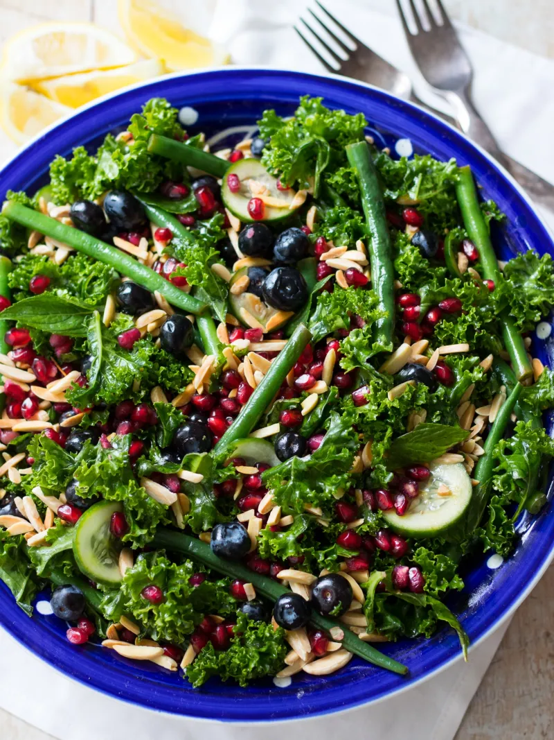 Summer Blueberry Kale Salad