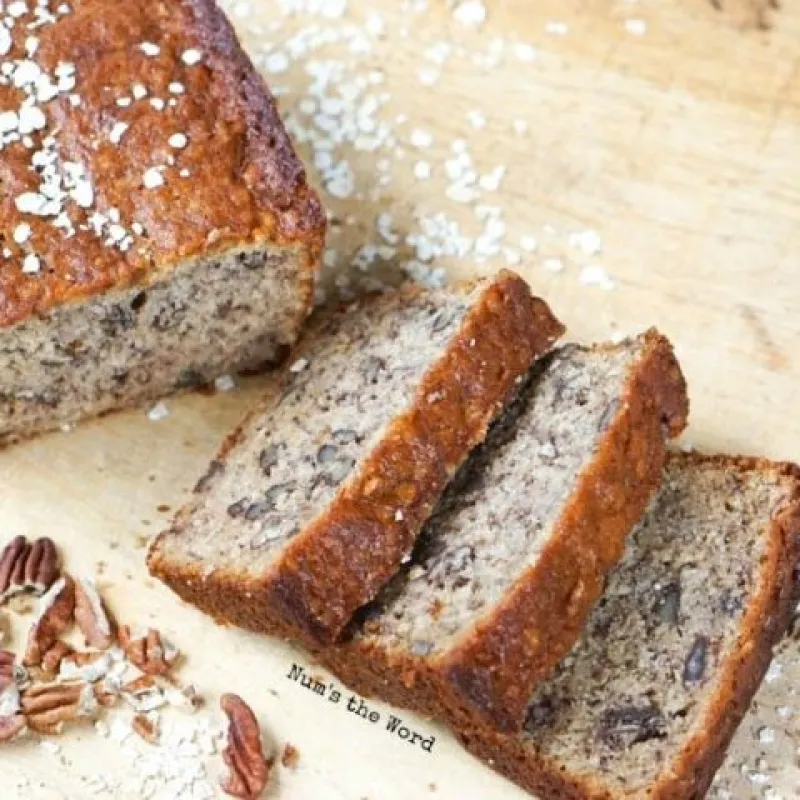 Oatmeal Pecan Banana Bread