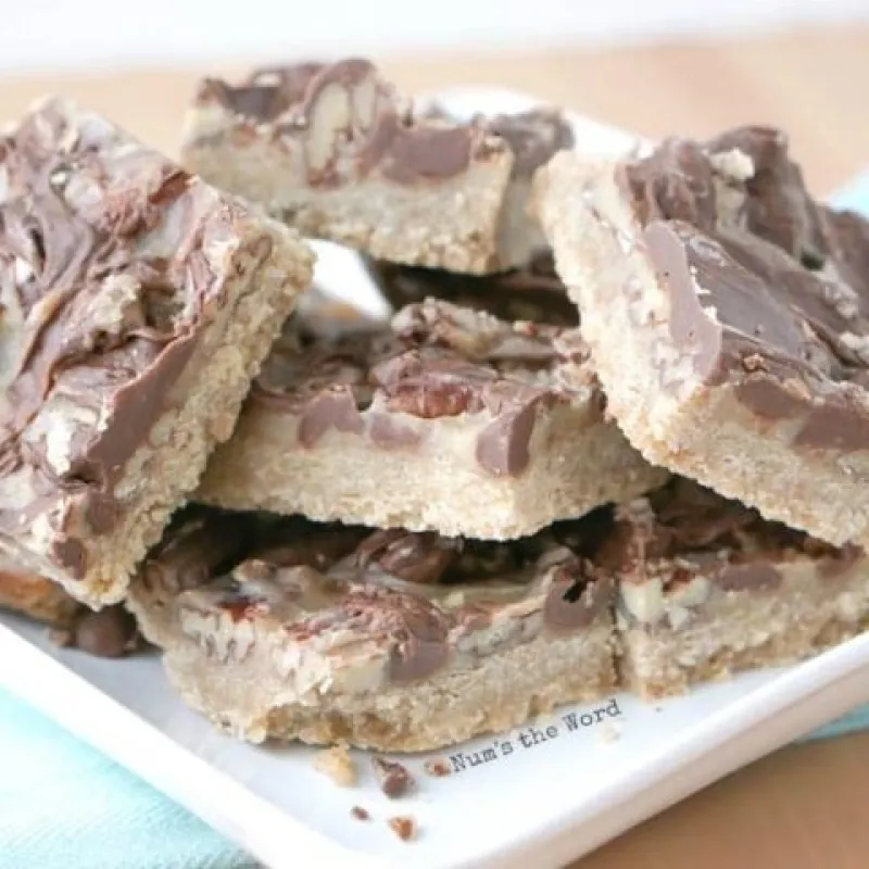 Turtle Shortbread Bars