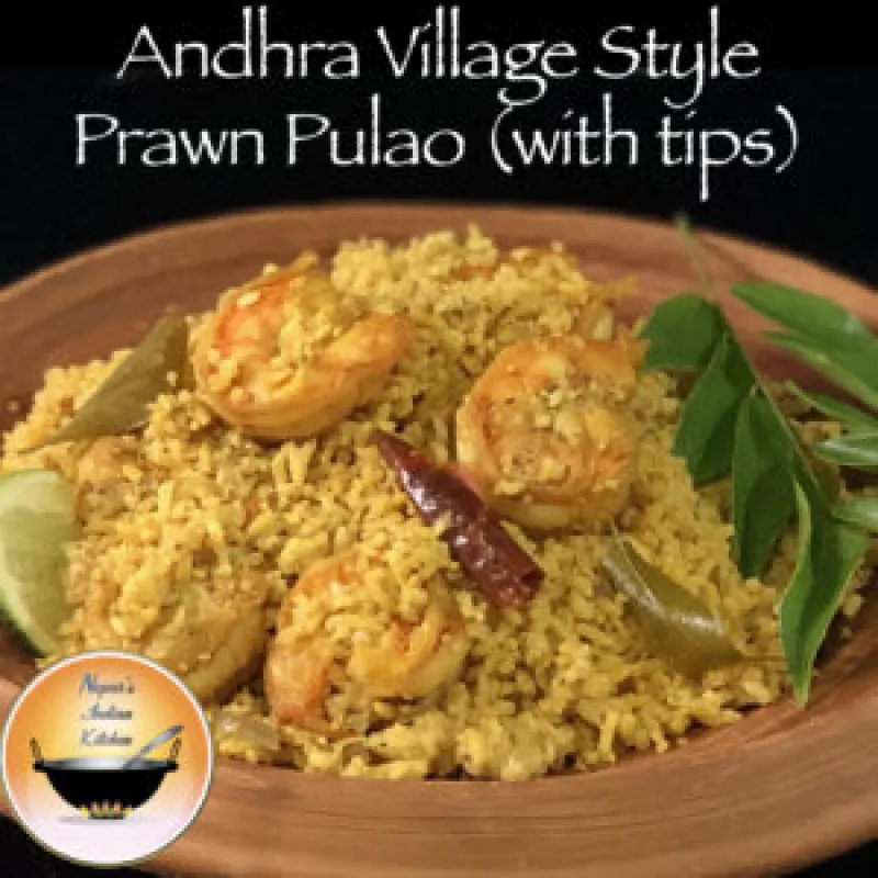 How to make Andhra prawn pulao-village style