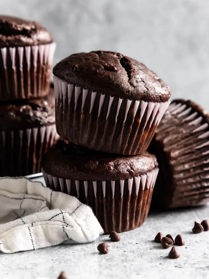Double Chocolate Banana Muffins Recipe