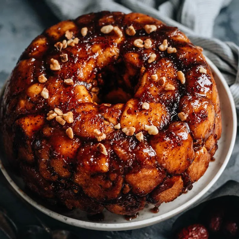 Fluffy Monkey Bread with Jujube Syrup