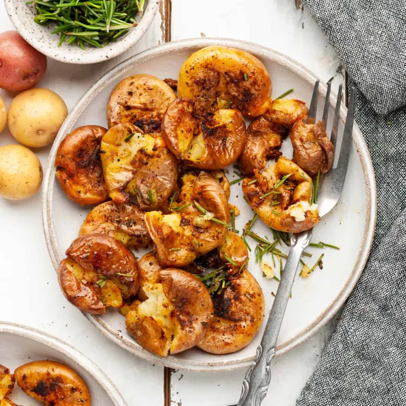 Air Fryer Smashed Potatoes