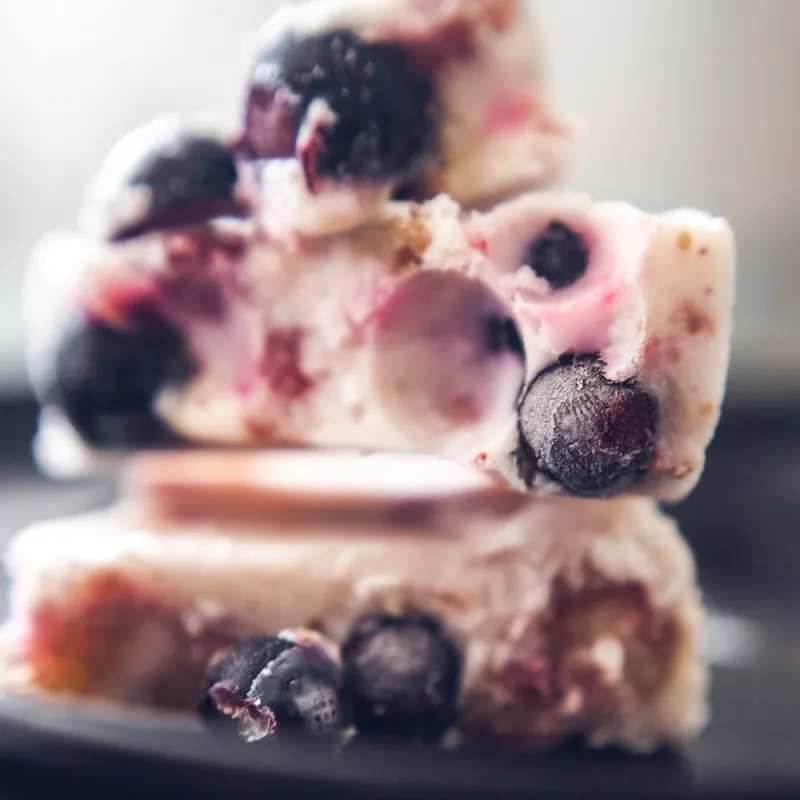 Lemony Blueberry Smoothie Bark