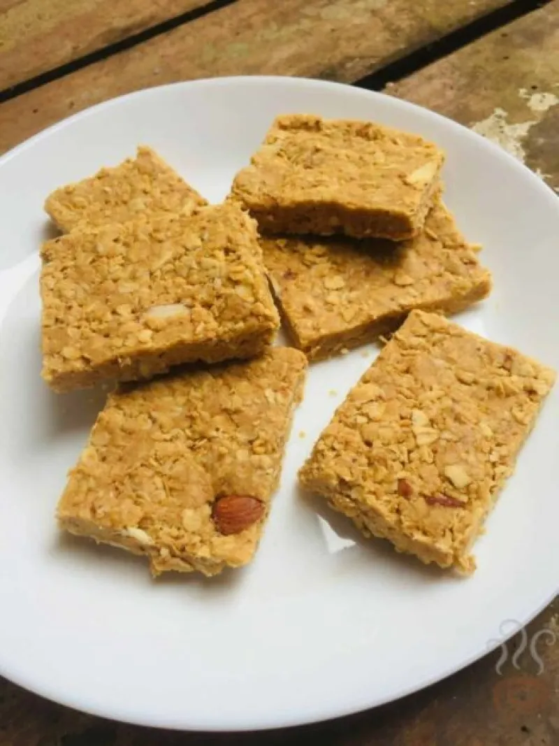 Oats Peanut Bar | Oatmeal Breakfast Recipe