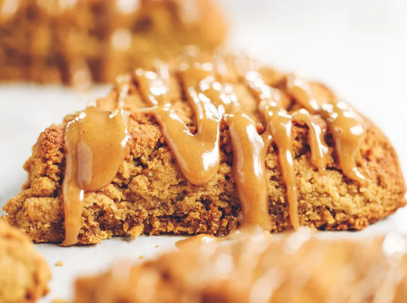 Gluten Free Paleo Pumpkin Scones And Maple Glaze