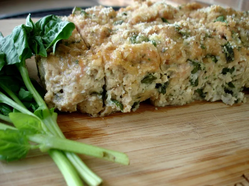 Chicken Basil Meatloaf