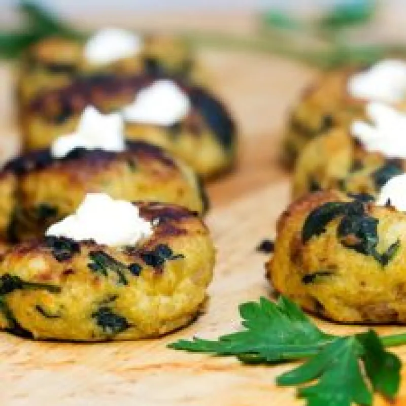 Mini Spinach Potato Knish Appetizer Recipe