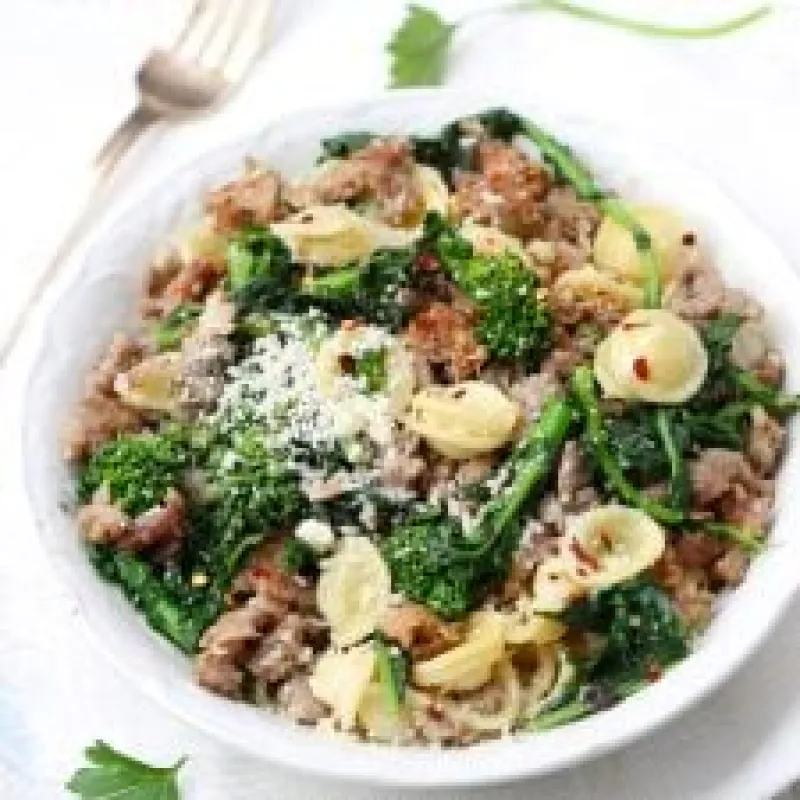 Orecchiette with Sausage and Broccoli Rabe