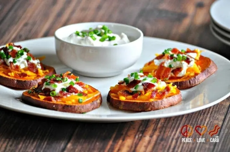 Loaded Sweet Potato Bites – Low Carb, Gluten Free