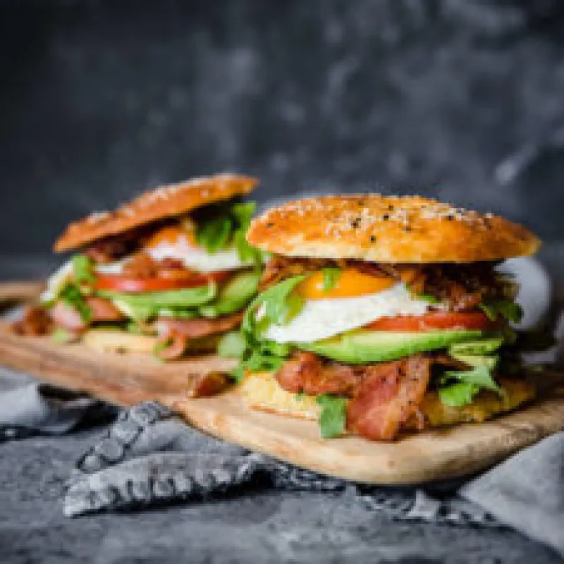 Keto Bagel Breakfast Sandwiches