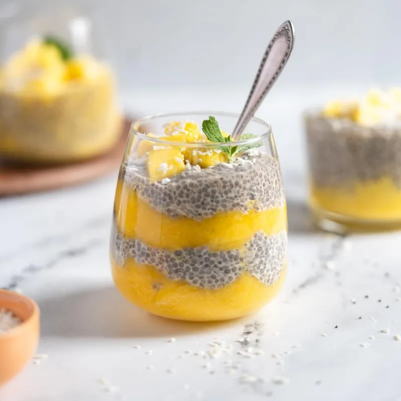 Easy Mango Chia Pudding