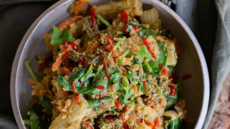 Red Lentil Bolognese Pasta