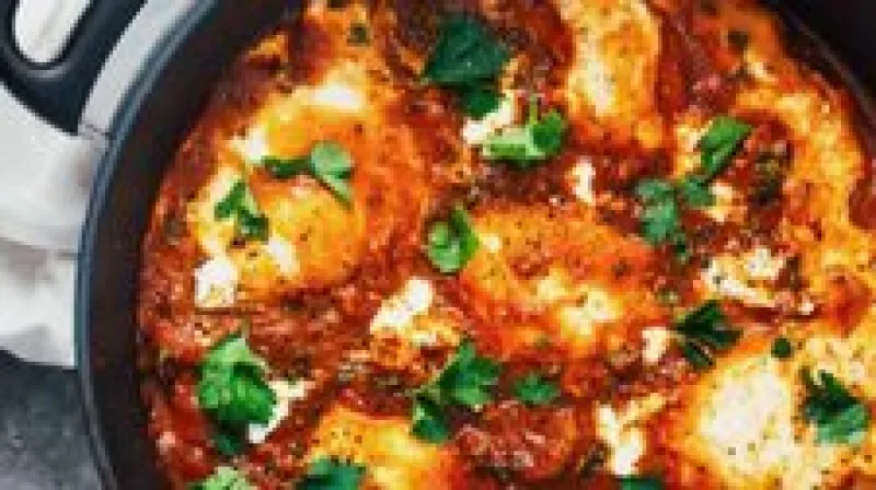 One Pot Spicy Eggs and Potatoes
