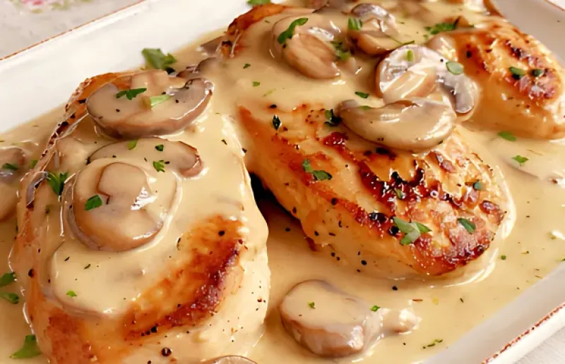 Creamy Mushroom Chicken Breast Recipe: Easy 40-Minute Meal