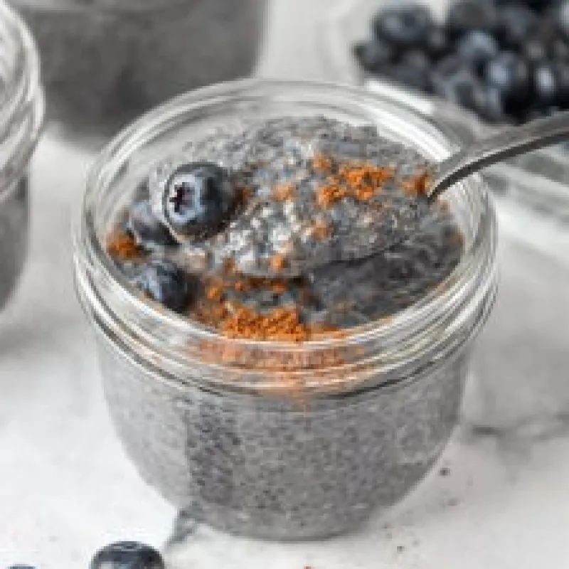 Blueberry Spice Chia Pudding