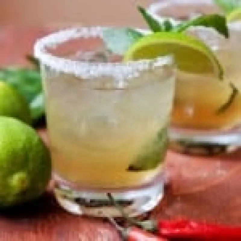 Thai-Inspired Basil Margarita with Spicy Thai Bitters