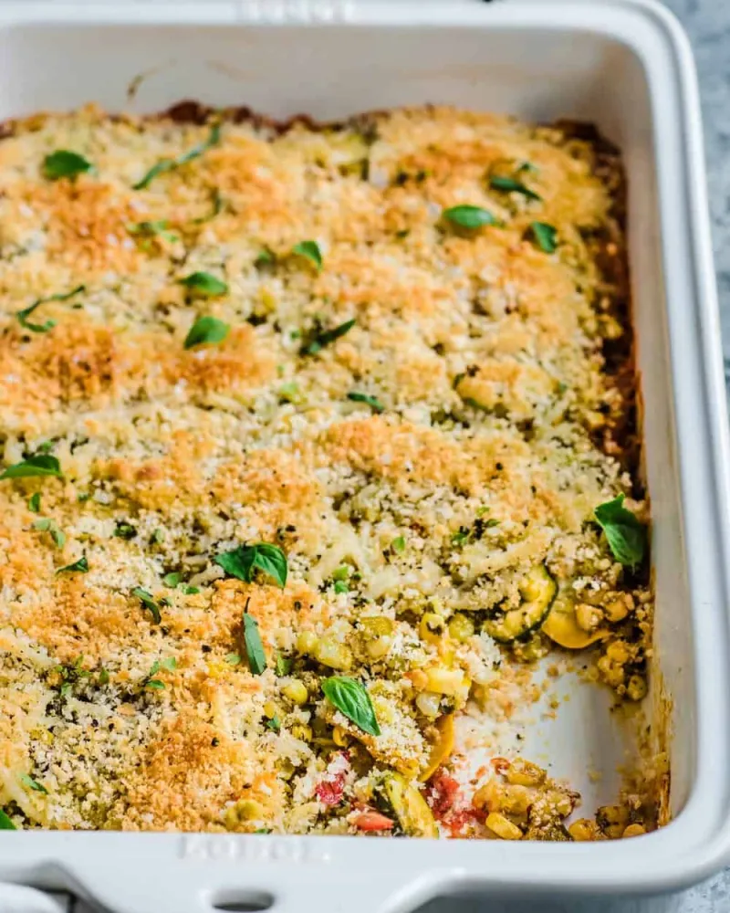 Crispy Zucchini and Corn Casserole
