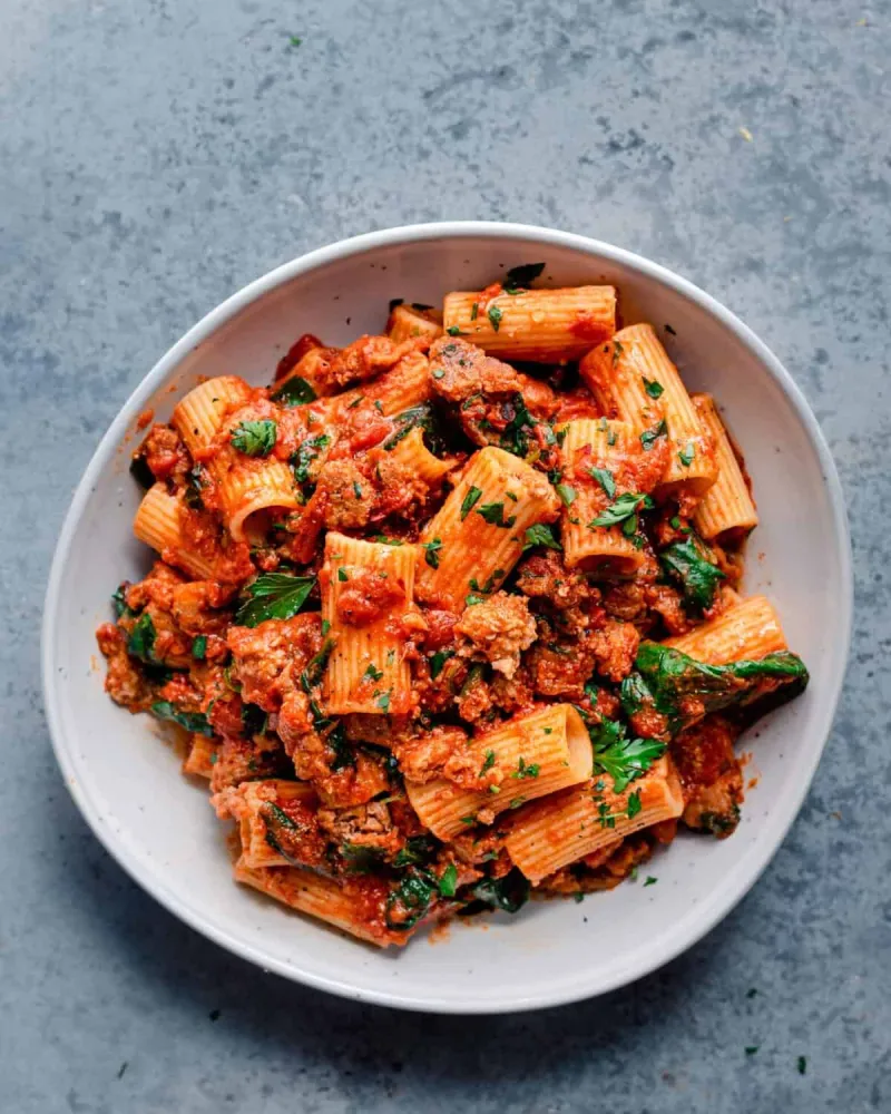 30 Vegan Pasta Recipes: Easy Sausage and Greens Pasta