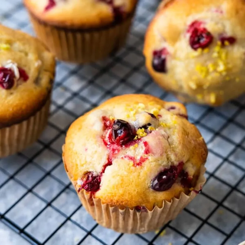 Cranberry Lemon Muffins