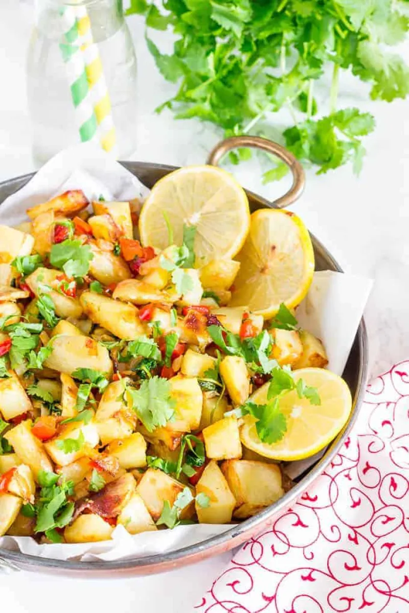 Spicy Roast Potatoes – Batata Harra {Recipe Video}