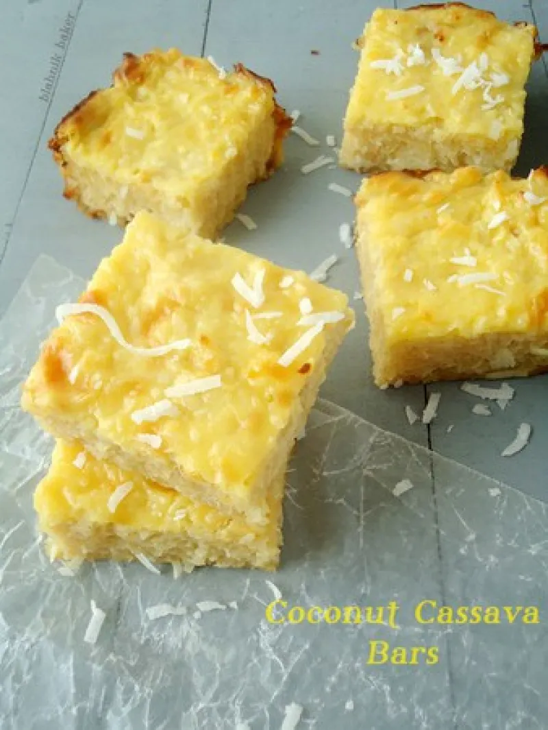 Coconut Cassava Bars