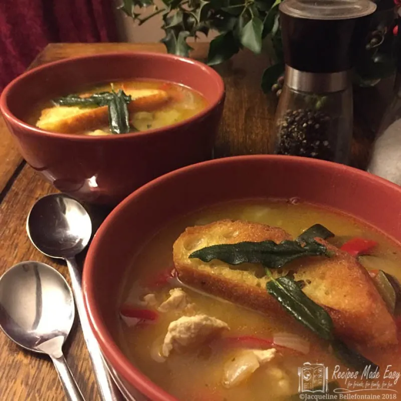 A simple turkey soup