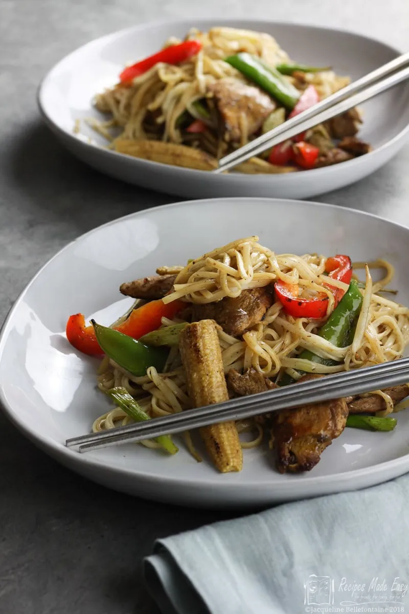 Easy Chicken Noodle Stir Fry