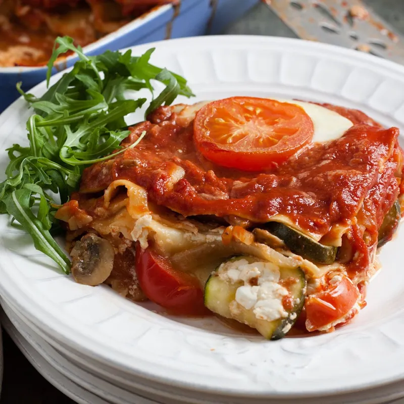 Three Cheese Vegetable Lasagne