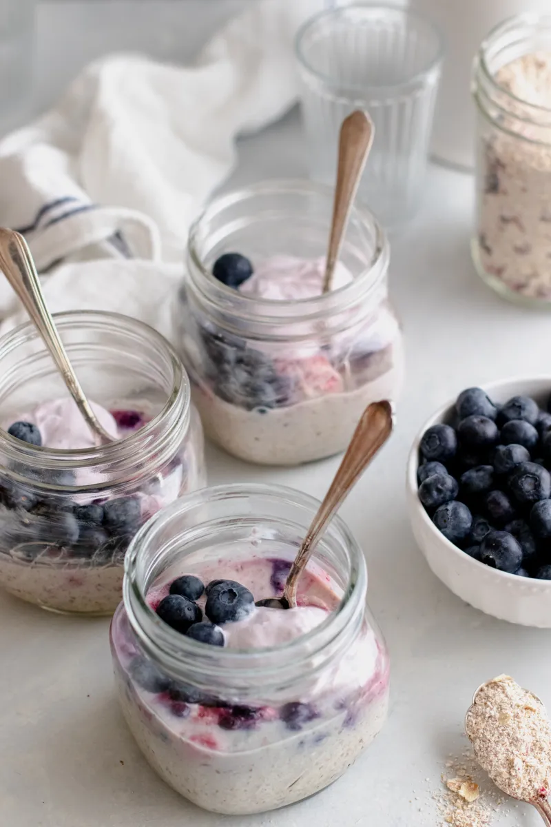 Overnight Blueberry Muesli
