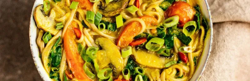 Thai-style Mushroom & Peanut Noodles