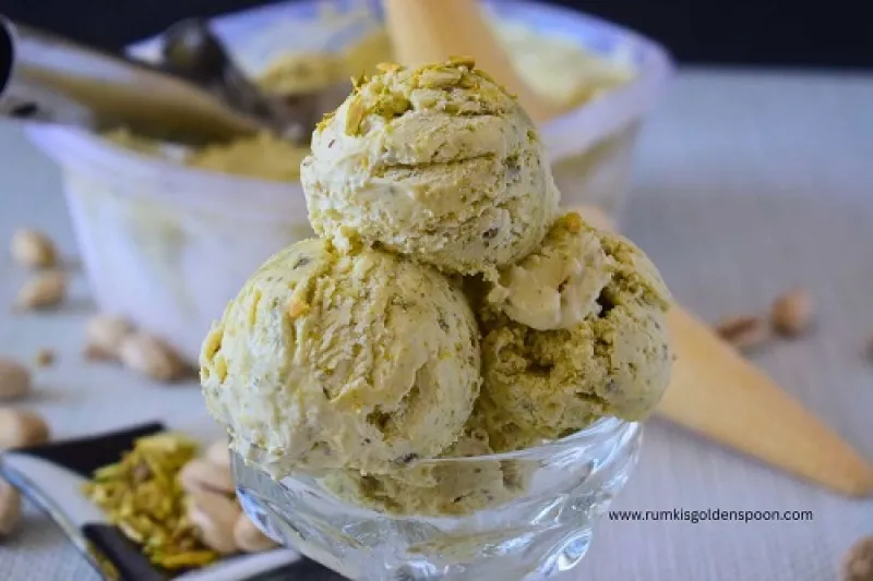 Pista ice cream recipe | Pistachio ice cream recipe | How to make pista ice cream