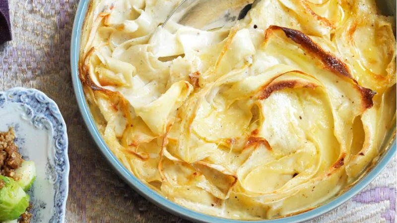 Parsnip gratin