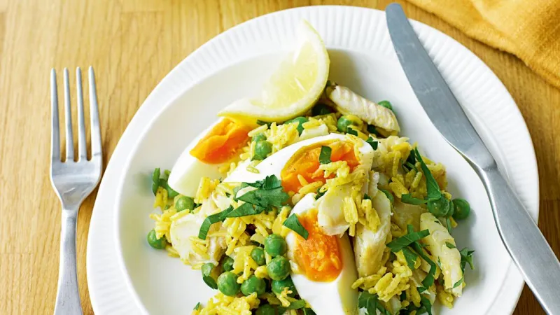 Easy smoked haddock kedgeree