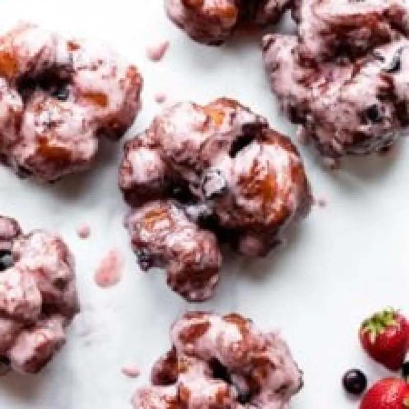 Homemade Berry Fritters
