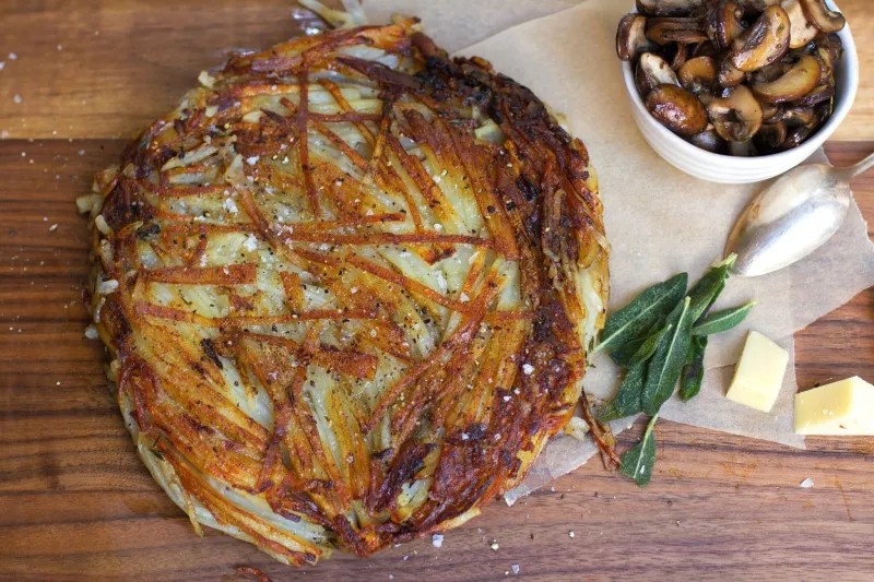 {Rösti} Classic Swiss Potato Pancake Recipe