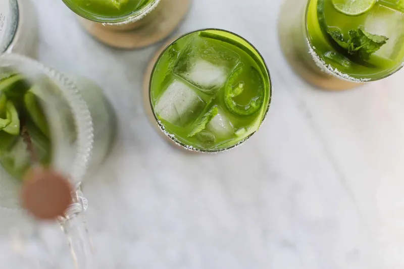 Mint Cucumber Jalapeño Margarita Cocktail Recipe
