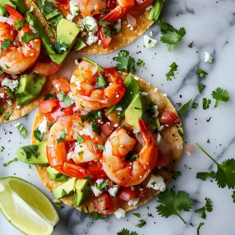 Quick and Easy Shrimp Tostadas