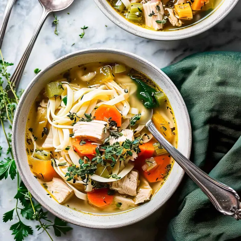 Easy Leftover Turkey Noodle Soup