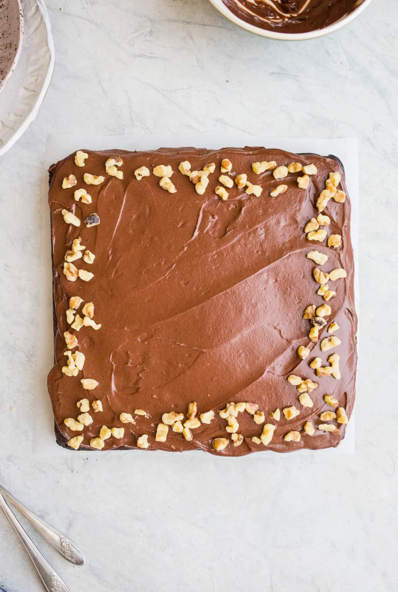 Flourless Walnut Cake with Mocha Buttercream