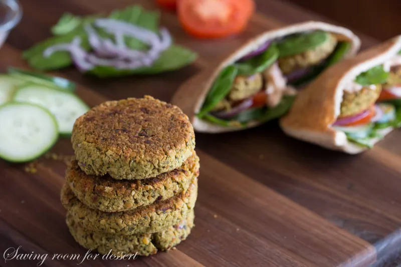 Baked Falafels with Red Lentils